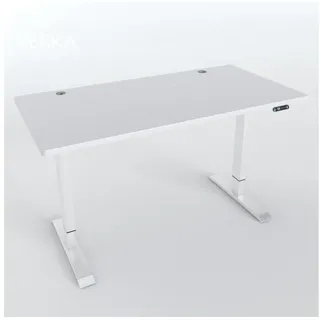 veska Schreibtisch Höhenverstellbar 140 x 70 cm Weiß