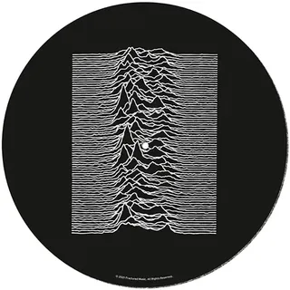 Joy Division Plattenspieler-Schallplatten-Schallplatte zum Mischen, DJ-Kratzen und Zuhören zu Hause (Unknown Pleasures Design) – Offizieller Merchandise, Schwarz