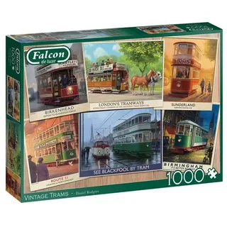 Falcon 11367 Vintage Trams 1000 Teile Puzzle