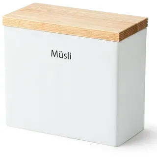 Continenta Vorratsdose Müsli weiß 20 x 10 x 18,5 cm
