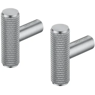 blomus Set 2 Wandhaken lang -ROF- | Garderobenhaken aus Metall | 4 x 3 cm | Farbe Edelstahl matt | Handtuchhaken & Badaccessoire
