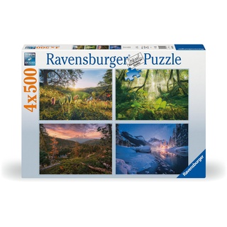 Ravensburger Puzzle - 4 Jahreszeiten - 4x 500 Teile Puzzle für Erwachsene und Kinder ab 12 Jahren