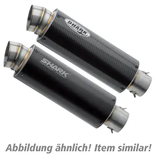shark performance Shark exhaust SRC 4 Aluminium eloxiert schwarz schwarz