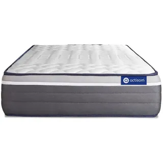 Actisom Actiflex plus matratze 90x200cm, Taschenfederkern und Memory-schaum, Härtegrad 5, Höhe :26 cm, 7 Komfortzonen