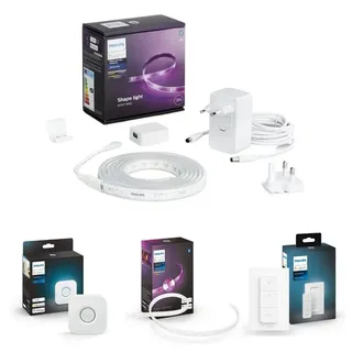 Kunstbaum Bluetooth Lightstrip Plus White & Color Ambiance Starter-Set inkl., Philips Hue, Höhe 0,4 cm, Smart Bundles weiß