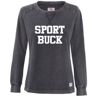 Thorp Denim Crew Sweatshirt Damen denim black mit Sport Buck Logo-S
