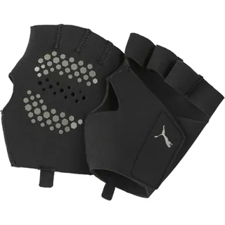 Trainingshandschuhe PUMA "Essential Premium Grip Fingerlose Handschuhe Erwachsene", Damen, Gr. M, schwarz, Obermaterial: 32% Polyester, 68% Elastodien. Handfläche: 47% Styrol-Butadien-Copolymer, 21% Neopren, 32% Polyester. Handrücken: 21% Neopren, 32% Polyester, 47% Styrol-Butadien-Copolymer, unifarben, Handschuhe