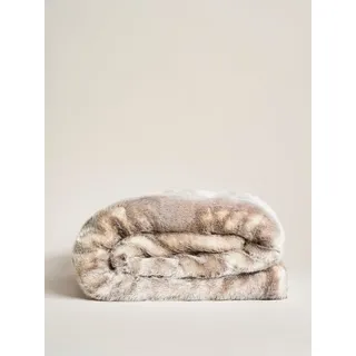 Wohndecke Webpelzdecke Felldecke Kuscheldecke Plaid 140x190 Silberfuchs silber, Star Home Textil silberfarben