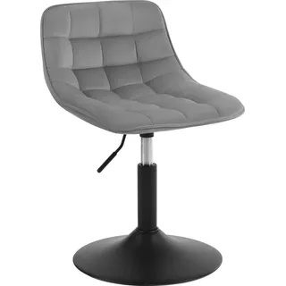 Woltu Barhocker 1 X Barstuhl 360° Drehstuhl höhenverstellbar Silber