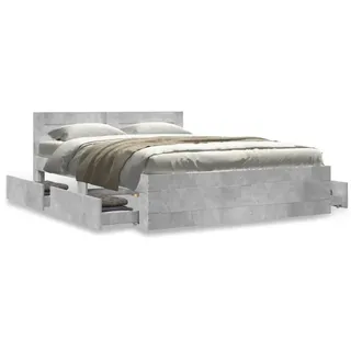 Festnight Bett 120x200 cm mit Stauraum Bettgestell Holz mit Schubladen Holzbett Jugendbett Doppelbett Einzelbetten mit Kopfteil Bettkasten Bettrahmen Schlafzimmer Bett Jugendzimmer