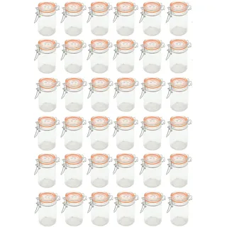 Spetebo - Einmachglas 250 Ml Mit Bügelverschluss - 36 Stück - Draht Bügelglas Vorratsglas Einweckglas Dessert Glas Mit Deckel Klein