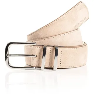 Tom Tailor Damengürtel Veloursleder 3,5 cm beige 90