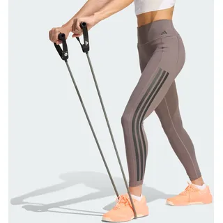 adidas Optime Workout 3-Streifen 7/8 Leggings Charcoal S