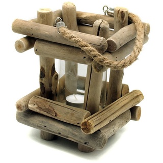 Gedeko Kerzenlaterne Windlicht Treibholz, Laterne Holz
