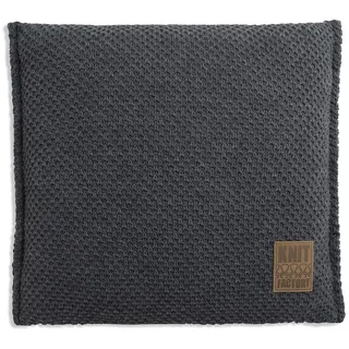 Knit Factory Dekokissen Knit Factory Lynn Kissen Anthrazit - 50x50