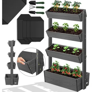 Kesser Hochbeet mit Etagen 60 x 30 cm Grau