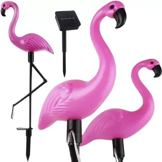 gardlov Solarleuchte rosa 3 Stück inkl. LED spritzwassergeschützt IP44