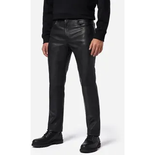 Herren Lederhose Lederjeans Ricano TRANT PANT – Schwarz / 36 - Schwarz - W36