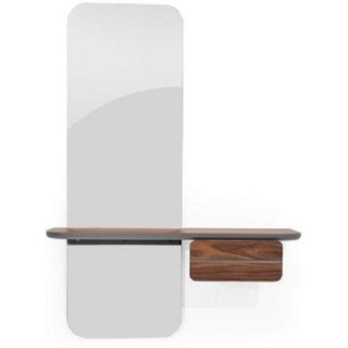 JVmoebel Hängeregal Luxuriös Spiegel mit Regal für Diele Modern spiegel mit Beleuchtung, 1-tlg., Made in Europa braun