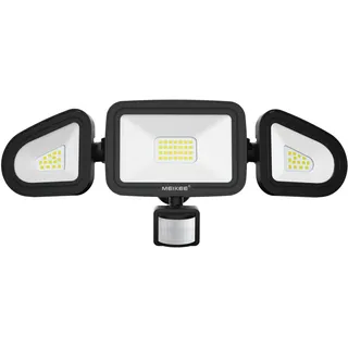 MEIKEE 42W LED Strahler mit Bewegungsmelder Außen 3600LM Aussenstrahler IP66 Wasserdicht LED Flutlicht 6500K Drei-Kopf 180°Verstellbar Scheinwerfer für Garage Garten Terrasse Hof