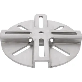 Doppler Schirmständer Adapterplatte VARIO Edelstahl Weiß