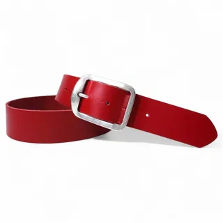 FRONHOFER Hüftgürtel Damen Rindsleder breit (1-St) Retro, für Jeans rot Körperumfang 90 cm / Gesamtlänge 105 cm