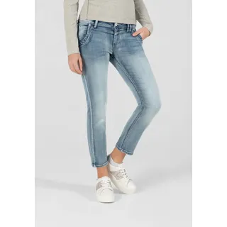 7/8-Jeans TIMEZONE "Slim NaliTZ 7/8" Gr. 30, US-Größen, blau (bleached) Damen Jeans Ankle 7/8