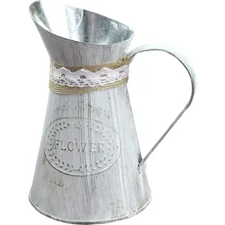 2er-set Blumenkrug Im Landhausstil, Shabby Chic, Dekorative Vase, Vintage-blumenvase, Milchkrug, Shabby Chic, Rustikaler Landhauskrug, Blumenvase, Vintage-metallblumenvase, Vintage-shabby-chic-stil