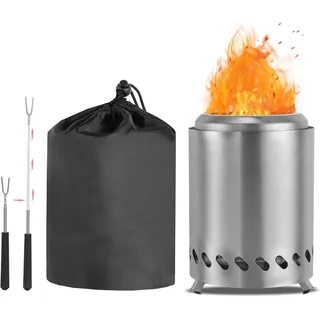 Kompakte Mini-Feuerschale für Garten und Terrasse, Hitzebeständiges Material,...
