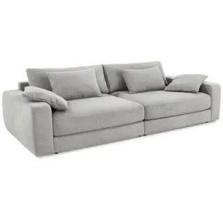 Bigsofa Milano Stoff Grau Hellgrau