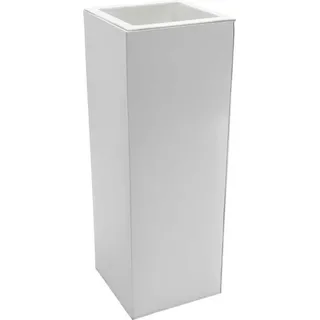 Vivanno Blumenkübel Block 29 x 29 x 80 cm weiß