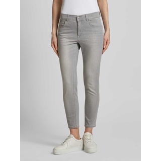 Slim Fit Jeans im 5-Pocket-Design Modell 'Ornella', Hellgrau, 38