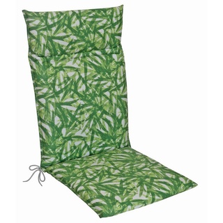 Kettler Hochlehnerauflage »Design 931 Palmenmotiv«, Gartenstuhlkissen Hochlehner 120x48x6cm, Grün grün