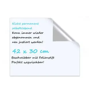 LMG Whiteboardfolie 42 x 30 cm Weiß