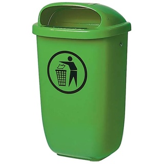 Abfallbehälter H650xB395xT250mm 50l grün SULO