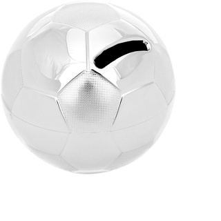 Brillibrum Design Sparschwein Fußball mit Namen personalisiert Spardose versilbert anlaufgeschützt mit Gravur Geschenkidee für Jungen