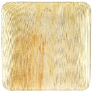 Wisefood Palmblatt Teller quadratisch 20 x 20 cm 25 St. Natur
