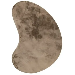 Fellteppich Happy  (Taupe, 230 x 160 cm, Oval, 100 % Polyester  (Flor))