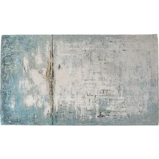 Kare Teppich Abstract hellblau