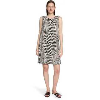 Betty Barclay Sommerkleid Schwarz/Beige 36