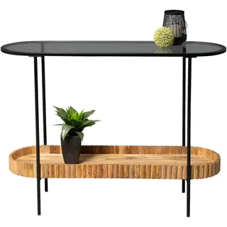 M2 Kollektion Konsolentisch JASON 107 x 78 x 36 cm braun schwarz