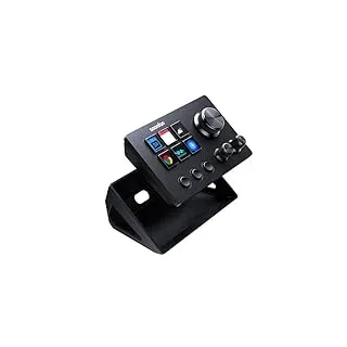 SOOMFON Stream Controller SE, 6 LCD-Makrotasten, 3 Szenentasten & Regler | Stream Controller Studio Control Deck kompatibel mit OBS Twitch YouTube PS Word Excel Teams, für Streaming Gaming, Mac&Win