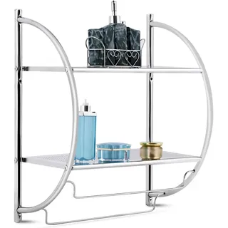 Costway Handtuchablage Wandmontage Schwarz