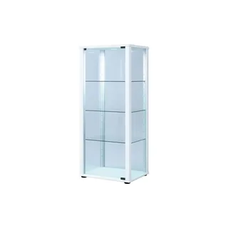 VCM Standvitrine Kavisa 50 x 38 x 115 cm Weiß