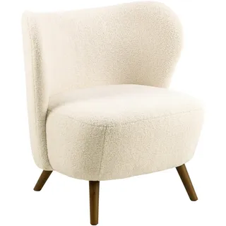 AC Design Relaxsessel Crosby Polyester 76 x 82 x 73 cm Beige mit Kissen