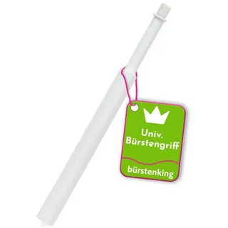 Bürstenking WC-Reinigungsbürste WC-Bürstengriff - Kunststoff 260 mm mit M12 Gewinde, Verschiedene WC-Garnituren, passend für Verschiedene WC-Garnituren weiß