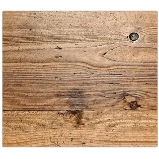 Primedeco Herd-Abdeckplatte Herdabdeckplatte Spritzschutz aus Glas Holz Panel, Glas, (1 tlg) braun