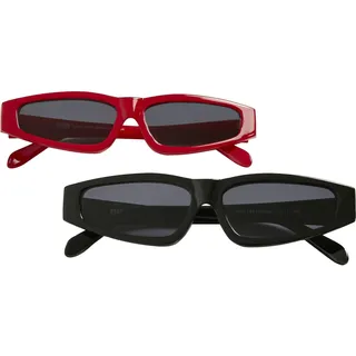 URBAN CLASSICS Sunglasses Lefkada 2-Pack - Schwarz
