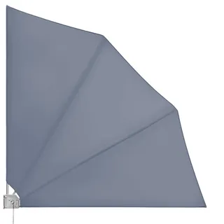 DEUBA Balkonfächer 140 x 140 cm grau Polyester 2 St.