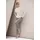 Bundfaltenhose Glencheck Grau 44